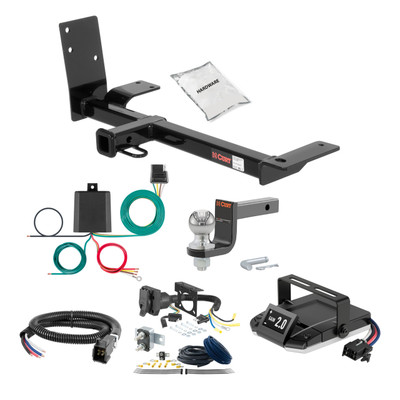 10-14 Volkswagen Golf Hatchback 1.25 CURT Trailer Hitch + Assure Proportional Brake Controller Kit HBCW2479