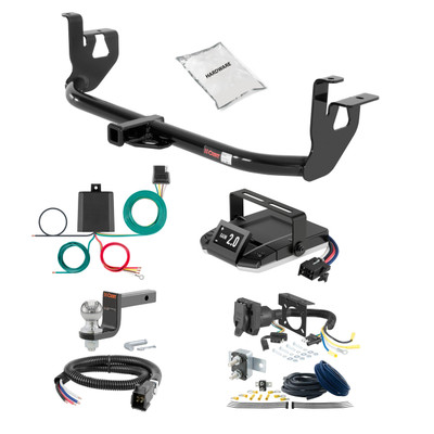15-21 Volkswagen Golf Hatchback 1.25 CURT Trailer Hitch + Assure Proportional Brake Controller Kit HBCW2478