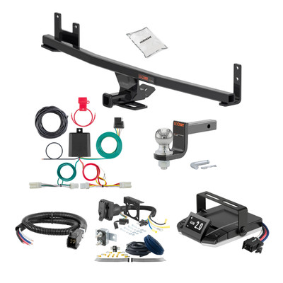 12-17 Hyundai Veloster 1.25 CURT Trailer Hitch + Assure Proportional Brake Controller Kit HBCW1464