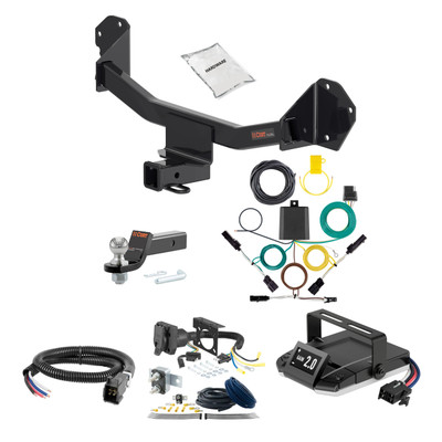 17-23 Chevrolet Bolt EV 1.25 CURT Trailer Hitch + Assure Proportional Brake Controller Kit HBCW268