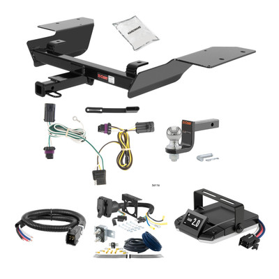 00-13 Chevrolet Impala 1.25 CURT Trailer Hitch + Assure Proportional Brake Controller Kit HBCW360