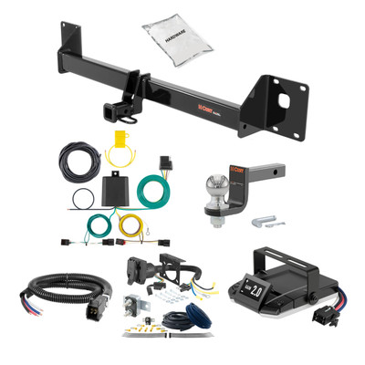 17-19 Volkswagen Golf Alltrack 1.25 CURT Trailer Hitch + Assure Proportional Brake Controller Kit HBCW2483
