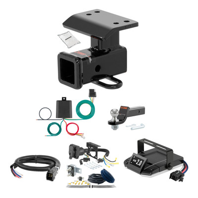 09-17 Volkswagen Tiguan 1.25 CURT Trailer Hitch + Assure Proportional Brake Controller Kit HBCW2520