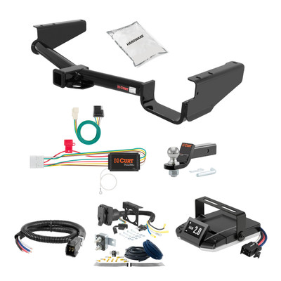 08-13 Toyota Highlander 2 CURT Trailer Hitch + Assure Proportional Brake Controller Kit HBCW2394