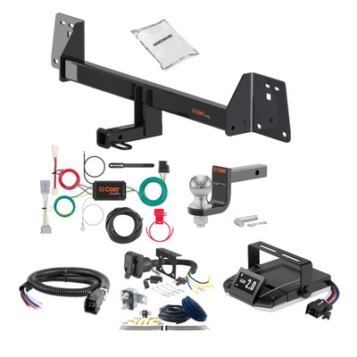 12-17 Toyota Prius C 1.25 CURT Trailer Hitch + Assure Proportional Brake Controller Kit HBCW2419