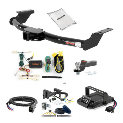 00-05 Toyota Echo Excluding Canadian models 1.25 CURT Trailer Hitch + Assure Proportional Brake Controller Kit HBCW2386