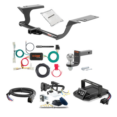 20-23 Hyundai Sonata Excluding Hybrid 1.25 CURT Trailer Hitch + Assure Proportional Brake Controller Kit HBCW1447
