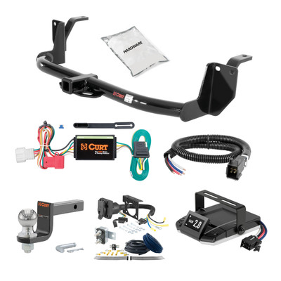 11-16 HONDA CR-Z 1.25 CURT Trailer Hitch + Assure Proportional Brake Controller Kit HBCW1359