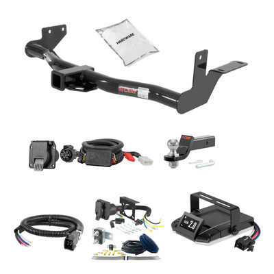 19-24 HONDA Passport 2 CURT Trailer Hitch + Assure Proportional Brake Controller Kit HBCW1376