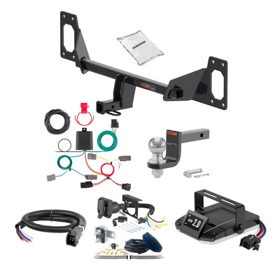 84-87 HONDA   Hatchback, CRX only FLAT CURT Trailer Hitch + Assure Proportional Brake Controller Kit HBCW1339