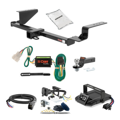 02-06 HONDA CR-V 1.25 CURT Trailer Hitch + Assure Proportional Brake Controller Kit HBCW1356