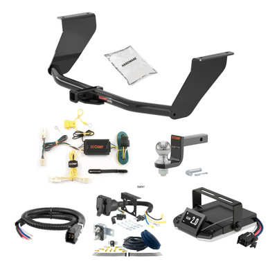 09-16 Hyundai Genesis Excluding 5.0 1.25 CURT Trailer Hitch + Assure Proportional Brake Controller Kit HBCW1418