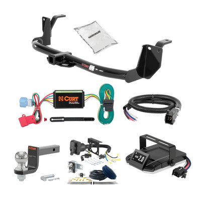 94-97 HONDA Accord Wagon 1.25 CURT Trailer Hitch + Assure Proportional Brake Controller Kit HBCW1329