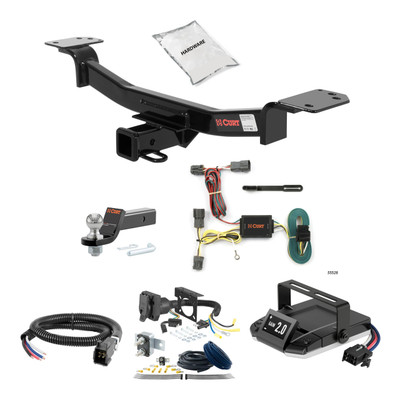 05-09 Hyundai Tucson 1.25 CURT Trailer Hitch + Assure Proportional Brake Controller Kit HBCW1461