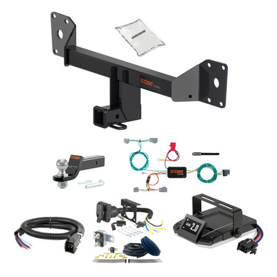 07-14 Volvo S80  1.25 CURT Trailer Hitch + Assure Proportional Brake Controller Kit HBCW2545