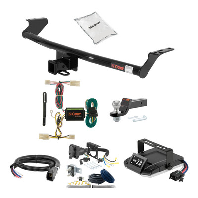 07-09 Hyundai Santa Fe 2 CURT Trailer Hitch + Assure Proportional Brake Controller Kit HBCW1441