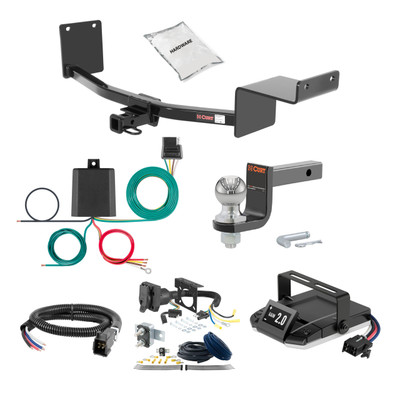 12-17 Hyundai Accent Sedan 1.25 CURT Trailer Hitch + Assure Proportional Brake Controller Kit HBCW1399