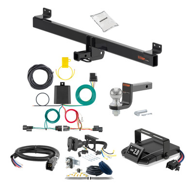 07-08 HONDA Fit 1.25 CURT Trailer Hitch + Assure Proportional Brake Controller Kit HBCW1366