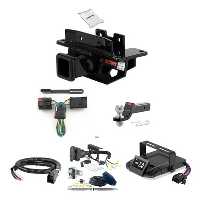 07-09 Chrysler Aspen 2 CURT Trailer Hitch + Assure Proportional Brake Controller Kit HBCW635