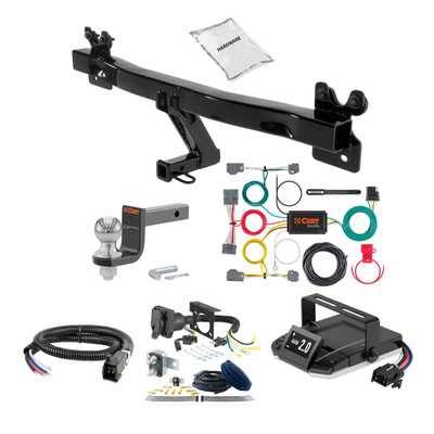 10-17 Volvo XC60 2 CURT Trailer Hitch + Assure Proportional Brake Controller Kit HBCW2559
