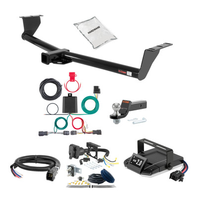 13-17 Hyundai Elantra GT 1.25 CURT Trailer Hitch + Assure Proportional Brake Controller Kit HBCW1415