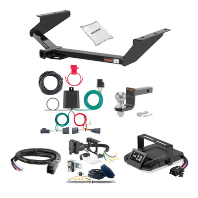 22-22 JEEP Grand Cherokee WK 2 CURT Trailer Hitch + Assure Proportional Brake Controller Kit HBCW1563