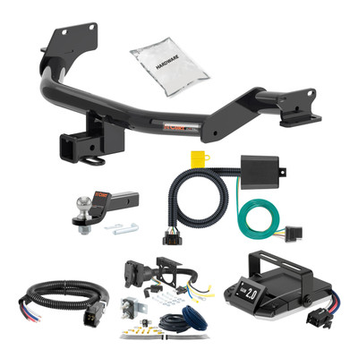 20-24 KIA Telluride 2 CURT Trailer Hitch + Assure Proportional Brake Controller Kit HBCW1645