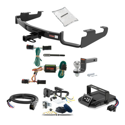 04-07 Dodge Grand Caravan With Stow 'n Go 2 CURT Trailer Hitch + Assure Proportional Brake Controller Kit HBCW698
