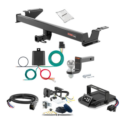 07-24 Chevrolet Silverado 3500 HD Cab & chassis 2.5 CURT Trailer Hitch + Assure Proportional Brake Controller Kit HBCW578