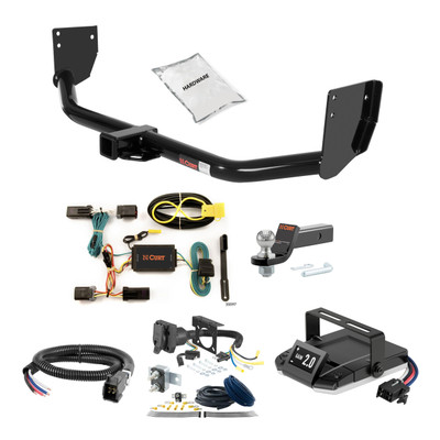 12-23 Chrysler 300S 2 CURT Trailer Hitch + Assure Proportional Brake Controller Kit HBCW633