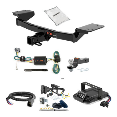 17-22 KIA Sportage 2 CURT Trailer Hitch + Assure Proportional Brake Controller Kit HBCW1636