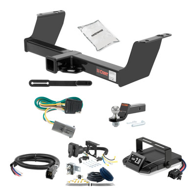 01-09 Mazda B2300 01-05 models are no drill 1.25 CURT Trailer Hitch + Assure Proportional Brake Controller Kit HBCW1778