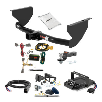 05-10 JEEP Grand Cherokee Excluding SRT8 2 CURT Trailer Hitch + Assure Proportional Brake Controller Kit HBCW1557