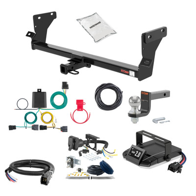 95-00 Dodge Avenger 1.25 CURT Trailer Hitch + Assure Proportional Brake Controller Kit HBCW664
