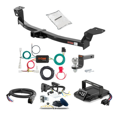 13-18 Lexus ES350 1.25 CURT Trailer Hitch + Assure Proportional Brake Controller Kit HBCW1663