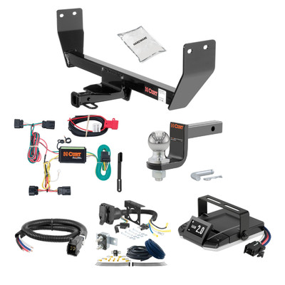 15-17 Chrysler 200 1.25 CURT Trailer Hitch + Assure Proportional Brake Controller Kit HBCW624