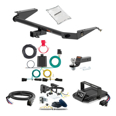 17-24 Chrysler Pacifica 2 CURT Trailer Hitch + Assure Proportional Brake Controller Kit HBCW640
