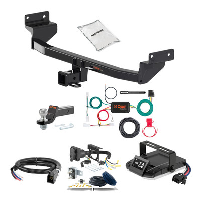 17-22 KIA Niro Excluding plug-in and EV models 1.25 CURT Trailer Hitch + Assure Proportional Brake Controller Kit HBCW1598