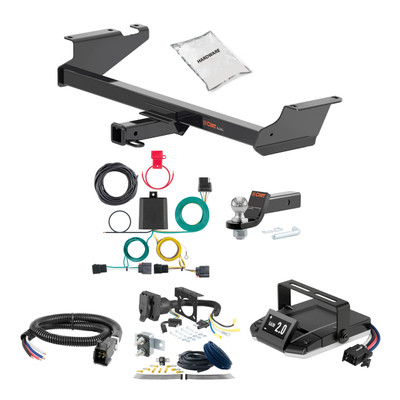 08-16 Chrysler Town & Country 1.25 CURT Trailer Hitch + Assure Proportional Brake Controller Kit HBCW648