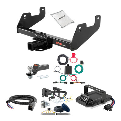 15-24 Ford F-150  Excluding factory receiver or Police Responder 2 CURT Trailer Hitch + Assure Proportional Brake Controller Kit HBCW850