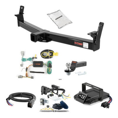02-05 Ford Explorer Fits beneath factory 1-1/4" receiver hitch 2 CURT Trailer Hitch + Assure Proportional Brake Controller Kit HBCW833