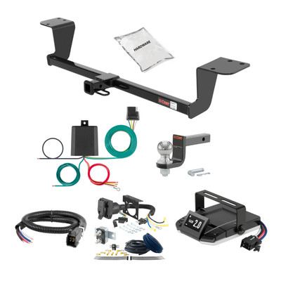 06-12 Lexus IS350 Sedan 1.25 CURT Trailer Hitch + Assure Proportional Brake Controller Kit HBCW1679