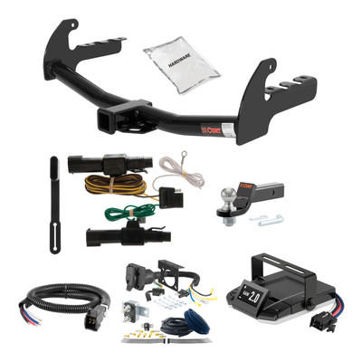 87-96 Dodge Dakota 2 CURT Trailer Hitch + Assure Proportional Brake Controller Kit HBCW686
