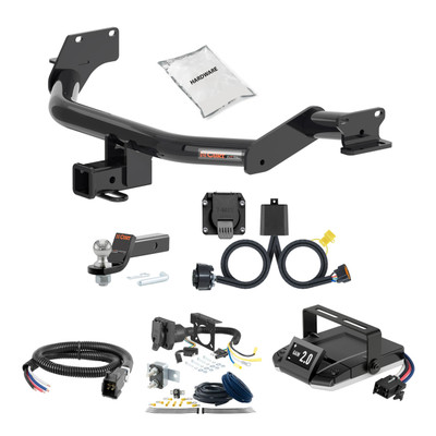 20-24 KIA Telluride 2 CURT Trailer Hitch + Assure Proportional Brake Controller Kit HBCW1647