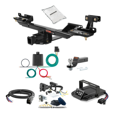 10-13 Mercedes-Benz GL350 2 CURT Trailer Hitch + Assure Proportional Brake Controller Kit HBCW1878