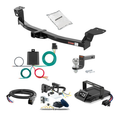 07-12 Lexus ES350 1.25 CURT Trailer Hitch + Assure Proportional Brake Controller Kit HBCW1664