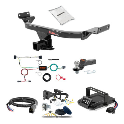 17-22 KIA Sportage 1.25 CURT Trailer Hitch + Assure Proportional Brake Controller Kit HBCW1635