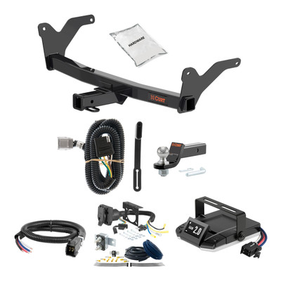 24-24 Lexus TX500h 2 CURT Trailer Hitch + Assure Proportional Brake Controller Kit HBCW1716