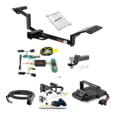 09-16 Lincoln MKS 1.25 CURT Trailer Hitch + Assure Proportional Brake Controller Kit HBCW1738