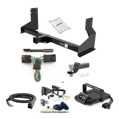 07-09 Dodge Sprinter 2500 Standard bumper 2 CURT Trailer Hitch + Assure Proportional Brake Controller Kit HBCW760